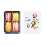 【小熊維尼】紅色氣球馬卡龍鐵盒－4入